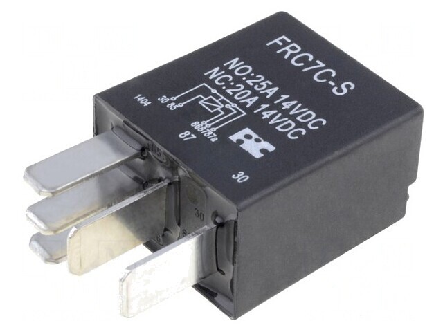 Releu electromagnetic SPDT 12VDC 25A pentru autovehicule