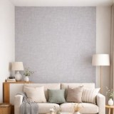 Autocolant de Perete Gri din Material Textil - Soluție Decorativă, CMCLASS
