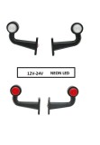 Cumpara ieftin Set 2 Lampi gabarit laterale LED NEON rosu-alb 12V-24V, Breckner Germany