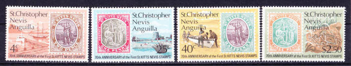 TSV$ - 1973 MICHEL 262 - 265 ST. CHRISTOPHER NEVIS ANGUILA MNH/** LUX