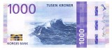 Norvegia 1 000 1000 Kroner 2019 P-57 Seria 3101412419