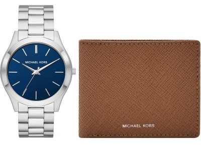 Ceas Barbati, Michael Kors, Slim Runway MK1060SET, Set cu Portofel - Marime universala foto