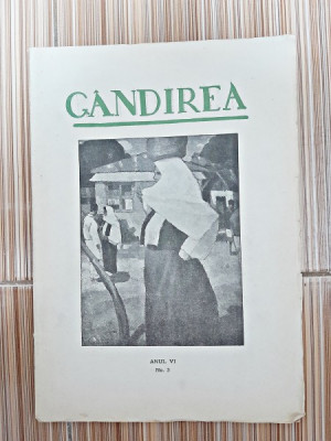 Revista Gandirea, anul VI, nr.3/1926 (Vladimir Streinu, Lucian Blaga. Mateiu Ion Caragiale..) foto