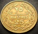 Cumpara ieftin Moneda exotica 25 PIASTRES - LIBAN, anul 1969 * cod 3759, Asia