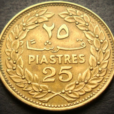 Moneda exotica 25 PIASTRES - LIBAN, anul 1969 * cod 3759