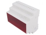 Carcasă pentru șină DIN 90x104x65mm ABS gri