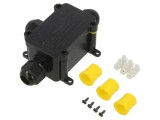 Conector Alimentare AC IP68 Șurub Negru SHENZHEN GREENWAY M686.3A.4-11MM