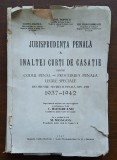 Jurisprudența penală a &Icirc;CCJ 1937&ndash;1942 &mdash; București 1943, semnat