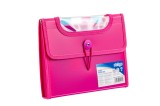 Mapa Strigo Plastic Extensibil A5, 6 Compartimente, Roz