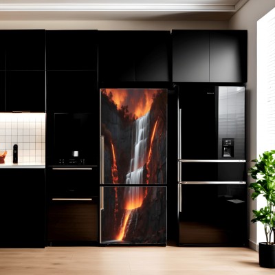 Folie imprimata color pentru decor Frigider, dimensiune 200 x 90cm, model: AVX-FR19 foto