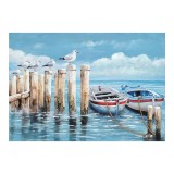 Cumpara ieftin Tablou canvas Port, Pako World, 100x3x100 cm