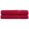 vidaXL Prosoape premium SOLUND 2 buc. roșu 100x200 cm 600 gsm
