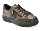 Pantofi sport RIEKER maro, M7711, din piele naturala