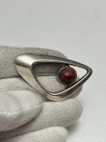 BROSA ARGINT 925 - Harry Sorby for David Andersen - Thulite - Norway - 1960-65 !