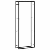 Cumpara ieftin Suport pentru lemne de foc, negru mat, 80x28x222 cm, otel