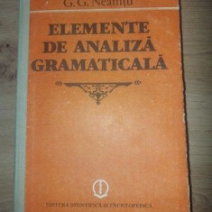 Elemente de analiza gramaticala- G. G. Neamtu