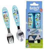 Set de tacamuri ergonomice din inox pentru copii Bluey