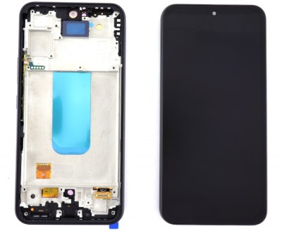 Display Samsung Galaxy A54 A546 OLED cu Rama Black Negru foto