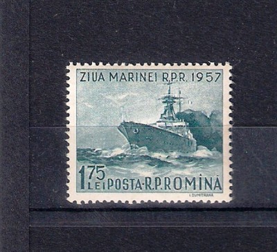 ROMANIA 1957 - ZIUA MARINEI , MNH - LP 435 foto