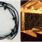 Ghirlanda Luminoasa de Exterior, cu 1 Bec Edison Led/m, Lungime 50 m, lumina calda