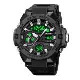 Ceas Sport SKMEI 2383 Negru , Analog-Digital, LED Night Light, Cronometru, Rezistent la Apa 5ATM, Dual Time, Shockproof