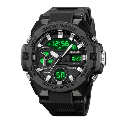 Ceas Sport SKMEI 2383 Negru , Analog-Digital, LED Night Light, Cronometru, Rezistent la Apa 5ATM, Dual Time, Shockproof foto