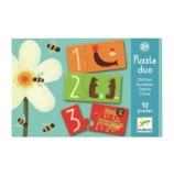 Cumpara ieftin Puzzle duo Djeco - Numere, 20 piese