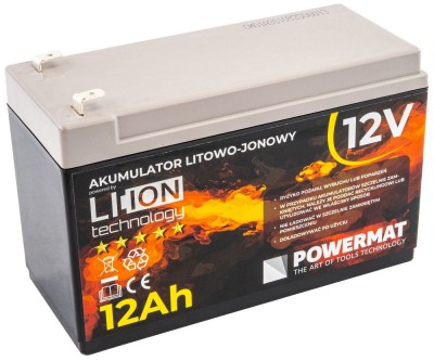 Acumulator Li-Ion PM-AKLJ-12V12AM, 12 V, 12 Ah, Powermat PM1517 foto