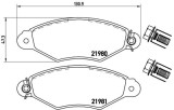 BREMBO P 61 098 PRIME LINE set placute frana,frana disc