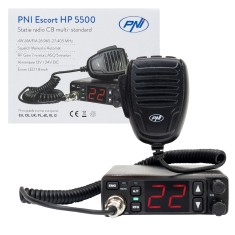 Resigilat : Statie radio CB PNI Escort HP 5500, multistandard, 4W, AM-FM, 12V/24V,
