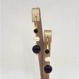 Cumpara ieftin Cercei Dream din agat negru și perle