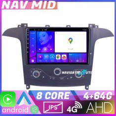 Navigatie Ford S-max 2006-2014 Octa Core EDOTEC-LITE Android Ecran 720P Octa Core 4+64 Carplay Android auto CarStore Technology