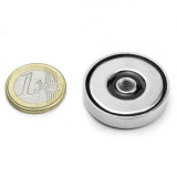 Magnet neodim oala &Oslash;32 mm, cu filet interior M6, putere 26 kg