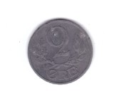 Moneda Danemarca 2 ore 1942, ocupatia germana, stare buna, cu mici pete albe, curata