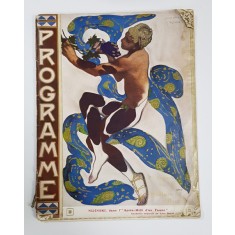 THEATRE DE CHATELET - PROGRAMME - 7 me SAISON DES BALLETS RUSSES , REVISTA DE PREZENTARE , ILUSTRATA CU CROMOLITOGRAFII SI FOTOGRAFII , 1912