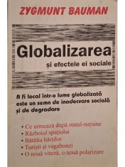 Zygmunt Bauman - Globalizarea si efectele sociale foto