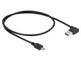 Cablu USB 2.0 DELOCK 0,5m Aurit Negru 24AWG 28AWG 480Mbps 85175