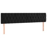 Cumpara ieftin Tablii de pat, negru, 180x7x78/88 cm, catifea