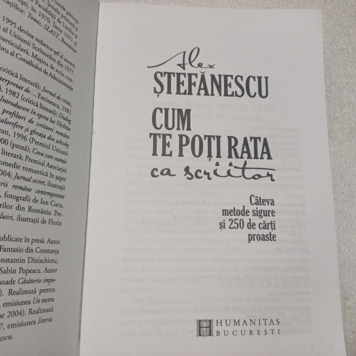 ALEX.RADULESCU- CUM TE POTI RATA CA SCRIITOR-2009 S2.