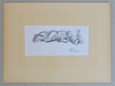 Mihai Rusu &amp;quot;Figura culcata&amp;quot; desen foto