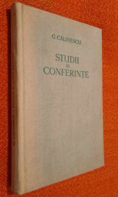 Studii si conferinte. Horatiu, Tasso, Cervantes, Tolstoi, Cehov - G. Calinescu foto