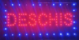 Reclama LED - DESCHIS - de interior, 48 x 25 cm