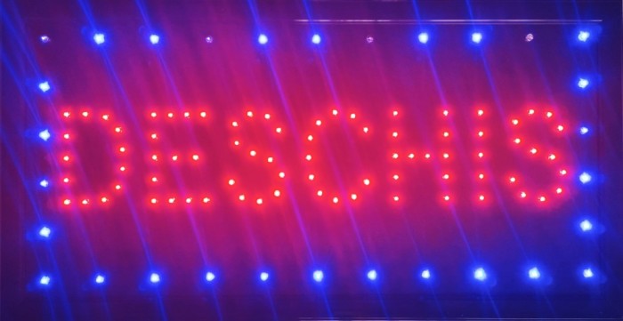 Reclama LED - DESCHIS - de interior, 48 x 25 cm