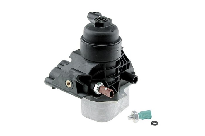 Radiator ulei motor, Termoflot cu filtru Audi A3 1.6, 2.0tdi 2012-, Skoda Octavia 3 1.6, 2.0tdi 2012-, Superb 3 1.6, 2.0tdi 2015-, Vw Golf 7 1.6tdi,