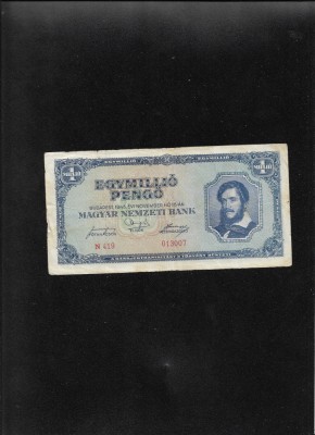 Ungaria 1000000 1 000 000 un milion pengo 1945 seria013007 foto