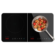 Plita cu inductie 2 zone Cecotec Full Magma Double, 3500W, Touch control, 10 niveluri foto