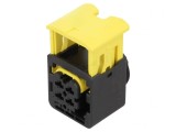 Conector Automotive Mamă 4 Pini Negru