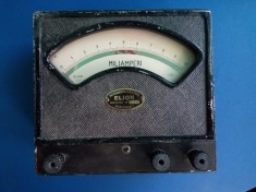 Mavo ELION Bucuresti Miliampermetru romanesc interbelic colectie aparat masura vechi vintage
