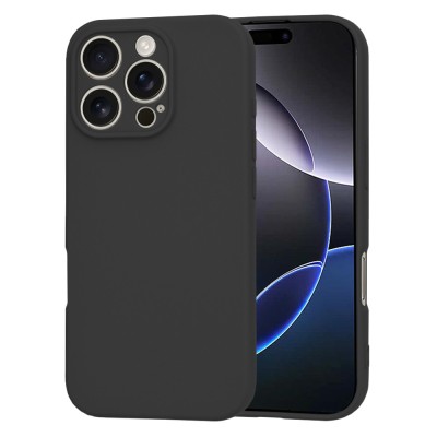 Husa silicon iPhone 16 Pro Max Techsuit SoftFlex, negru foto