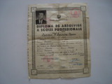 Diploma de absolvire a scolii profesionale, electrician, 1967